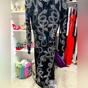 Brand new sheet dress with Swarovski crystals